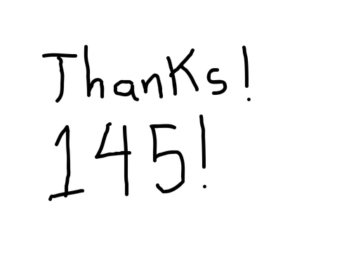 145 follows!