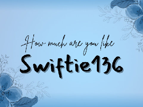 050. how much am I like Swiftie?