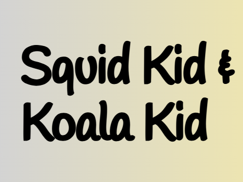 PPG Drawings - Squid Kid and Koala Kid