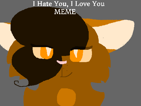 I hate you, I love you l  MEME