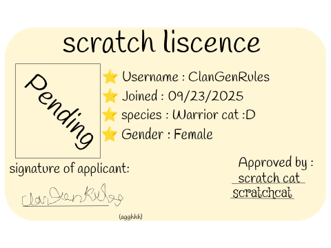 @ClanGenRules' Scratch Licence