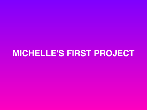 For AwesomeMichelle