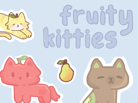 Fruity Kitties collab /•᷅‎‎•᷄\੭