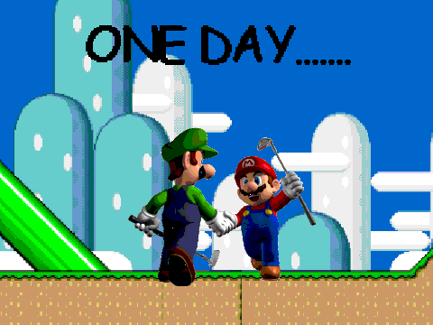 Mario struck by lightning