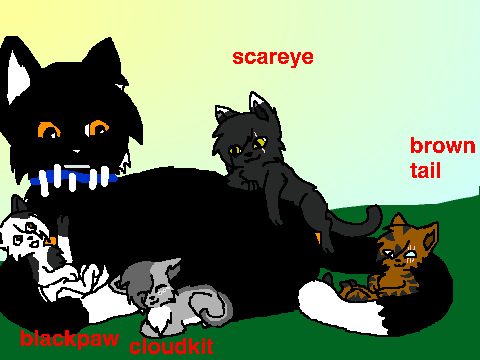 Father with kits