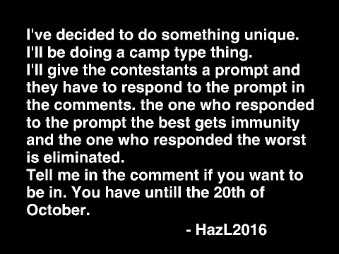 Join the camp (CLOSED)