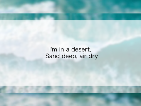 “In a Desert” - A Short Poem by @Socka9