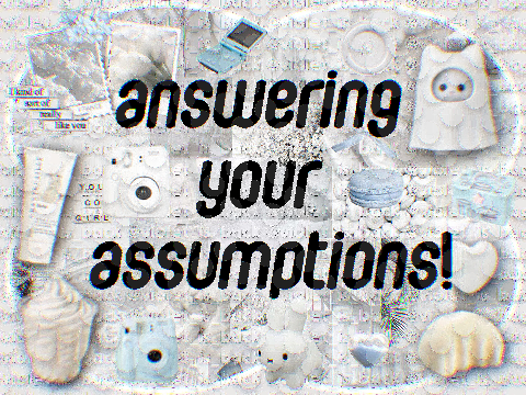 ୨୧ answering ur assumptions ˚ʚ♡ɞ˚