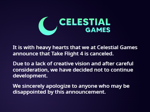 [A] Regarding Take Flight 4.