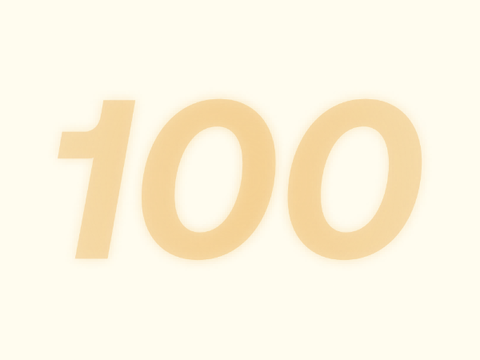✦ 100