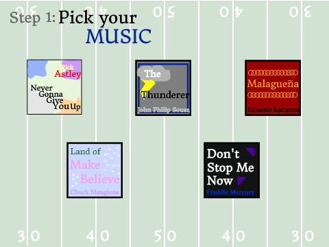 Create your own MARCHING SHOW remix