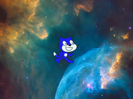 Color changing scratch cat
