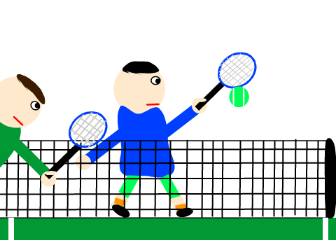 Not-that-good tennis artwork