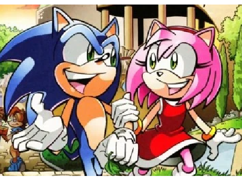 Me and Sonic! (not holding him at gunpoint btw!)