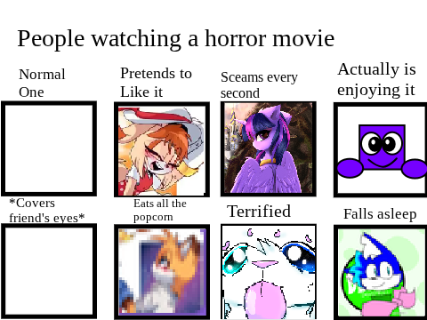 Who Would you be watching a Horr0r Movie?! remix remix remix remix remix