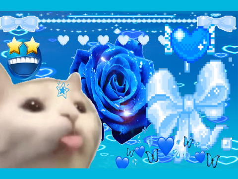 Blue mood board