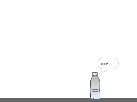 Water bottle flip game