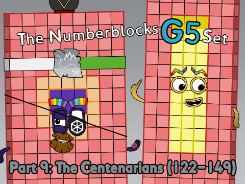 The Numberblocks G5 Set (My Take) - The Centenarians (122-149)