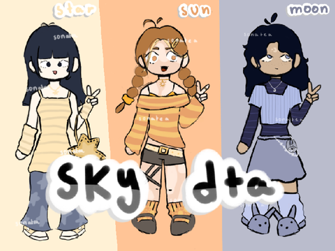 100 + CLOSED dta ⋆｡°✩ [ sky themed ]  ☆ ☼ ☾