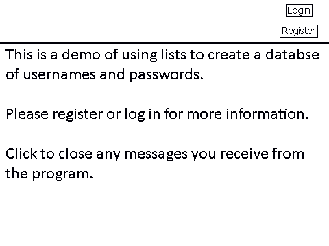 Account Database Demo