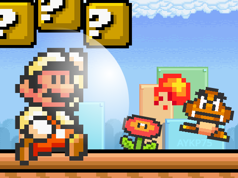 SMA4:SMB3 Tile Scrolling Mario Game