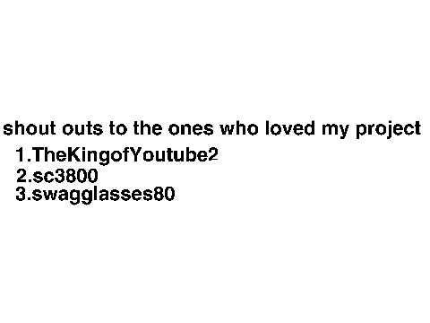 shoutouts to my fans :D