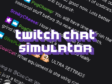 Twitch Chat Simulator