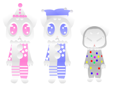My new sprites for Bubblegum, Blueberry, and Sugar