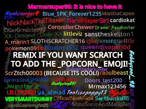 Remix if you want a popcorn emoji! remix remix remix remix remix remix remix remix remix remix