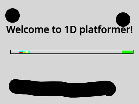sonic squished in a 1D platformer