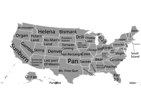 What I think of the US states