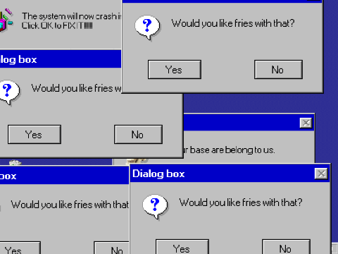 Windows 98 crazy error remix