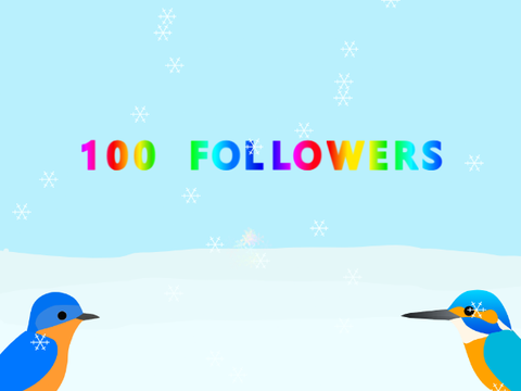 100 followers!