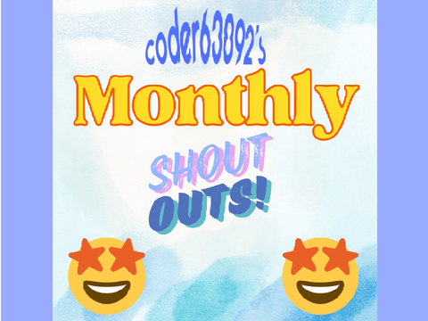 Monthly Shout Out