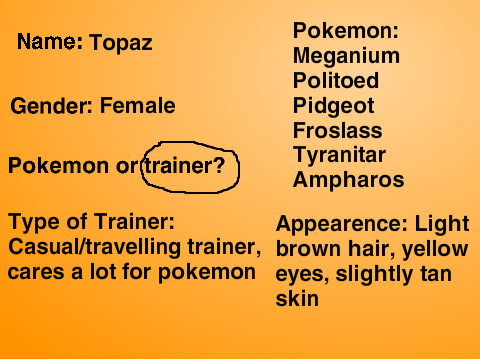 Pkmn rp mysterious regions Topaz- my charrie