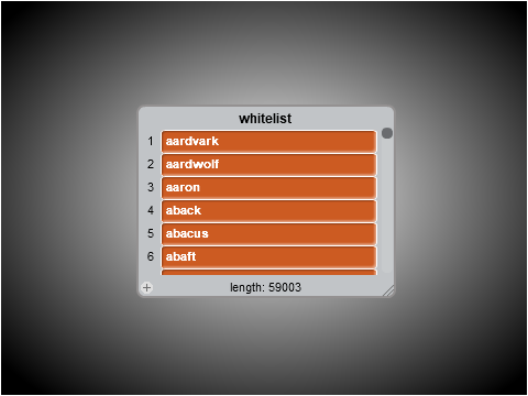 Whitelist Checker