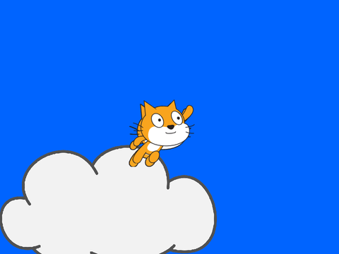 Scratch Cat goes for a flight
