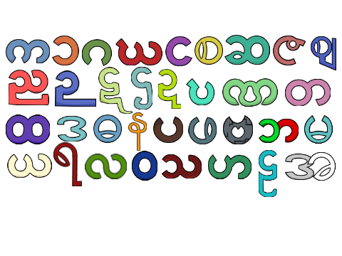 Burmese Alphabet Lore Dancing
