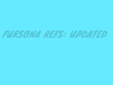 FURSONA REFS: Updated 