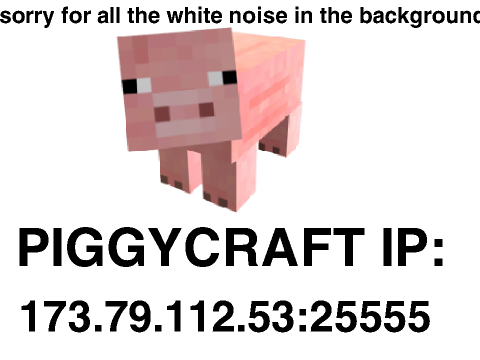 (NOW DEAD) PIGGYCRAFT MINECRAFT SERVER - JOIN NOW!