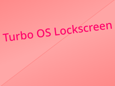 Turbo OS application - lockscreen 