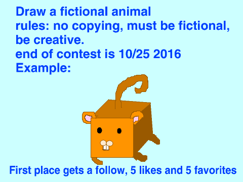 Draw a fictional animal CLOSED
