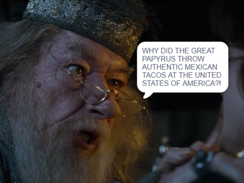Dumbledore asks calmly