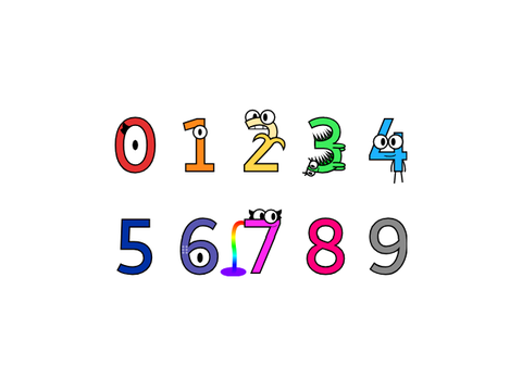 Alphacritters Characters Designs | (Numbers) (7/10)