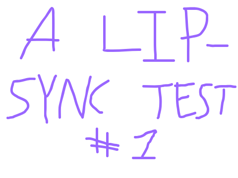 Lip sync test #1(Please help me improve this )