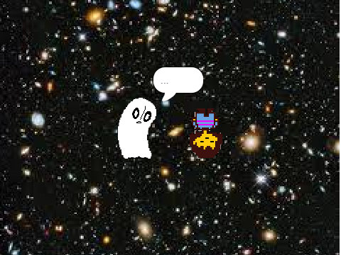 laying on the ground feeling like garbage with napstablook