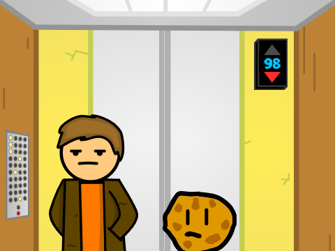 Add Yourself Waiting in the Elevator!