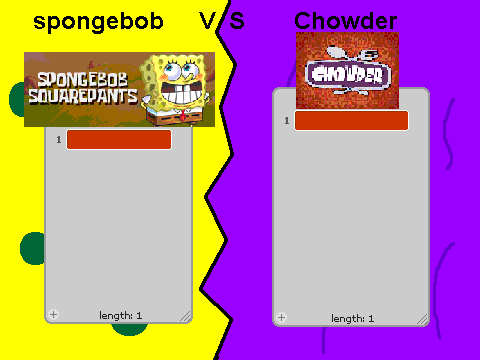 spongebob vs chowder