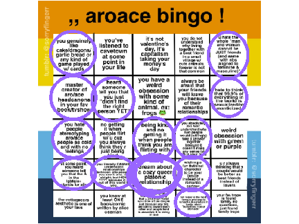 aroace bingo <3 remix