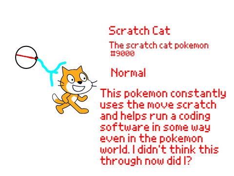 If scratch cat were a pokemon